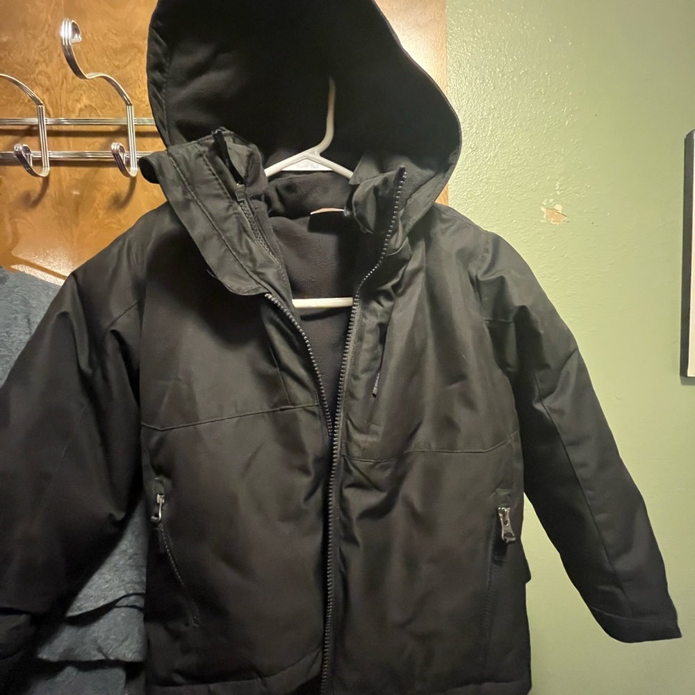 Swiss Tech Black Hooded Ski Jacket